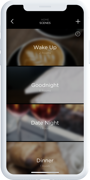 Savant Scenes UI in a phone