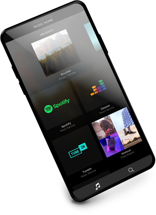 Music Savant UI in a phone