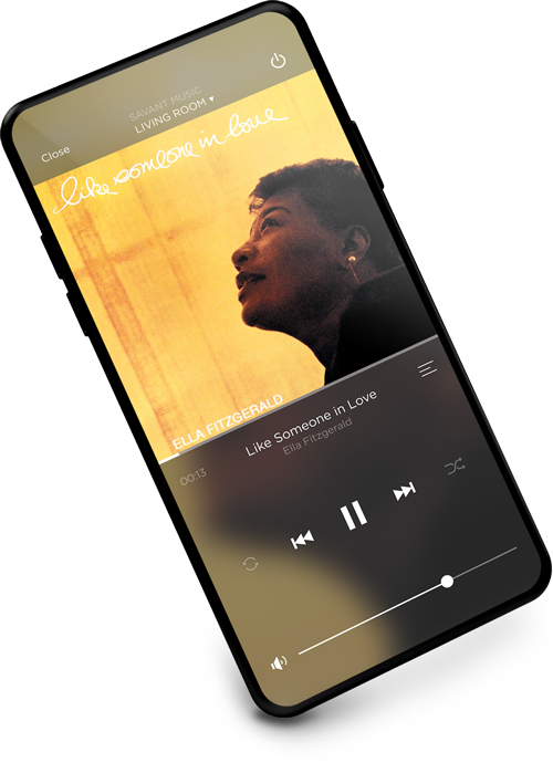 Music Savant UI in a phone